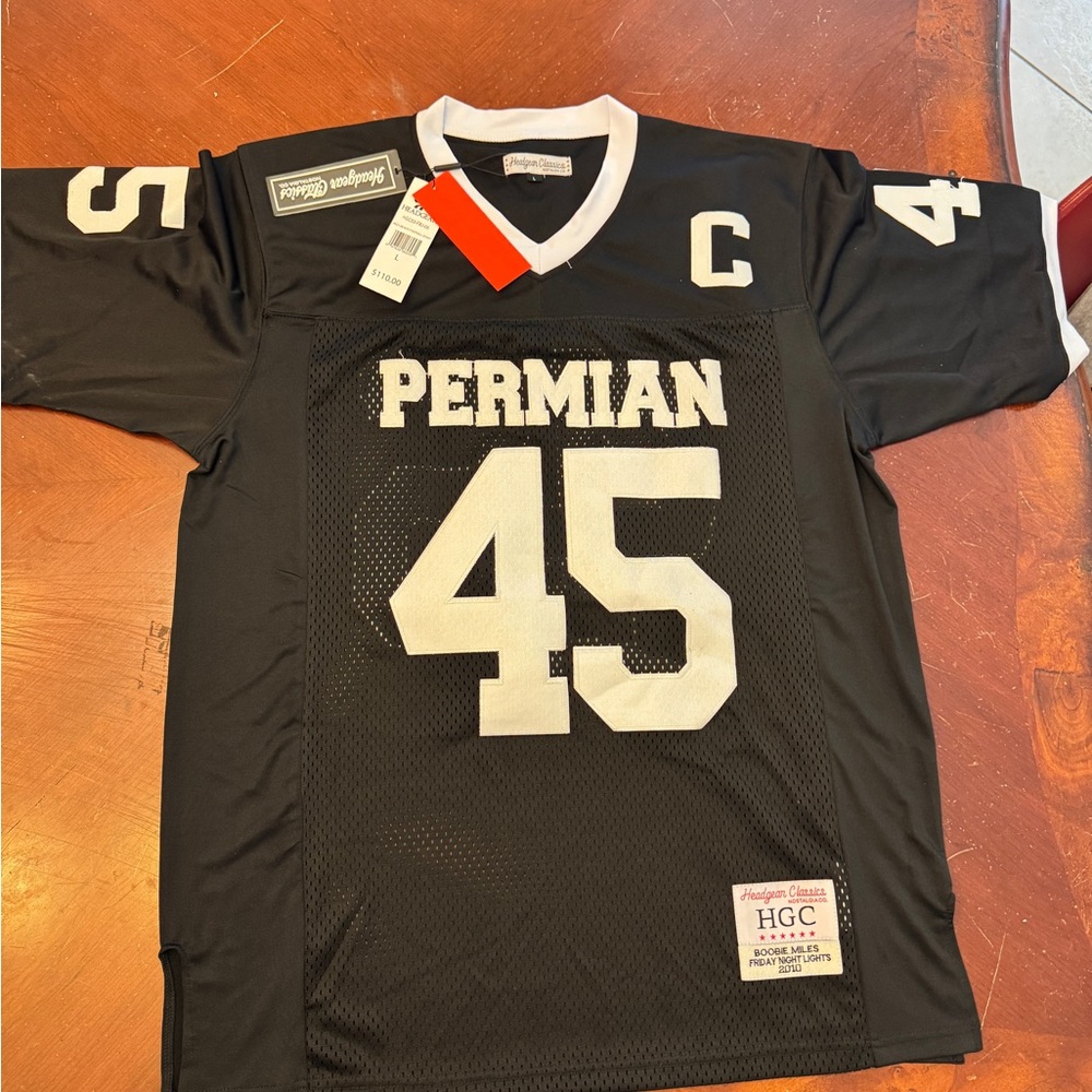 HGC MENS SIZE LARGE Permian Black and White Men's Jersey